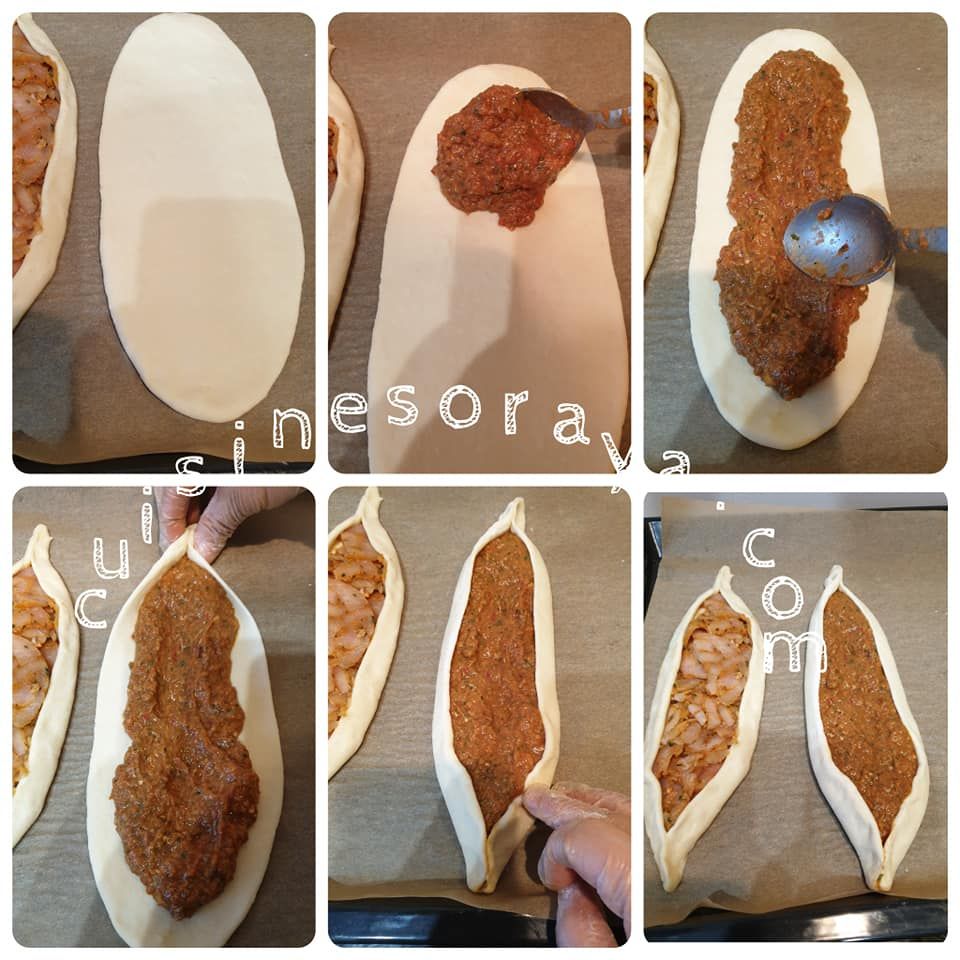 Pide Turque au kebab / Au fromage / A la viande de boeuf