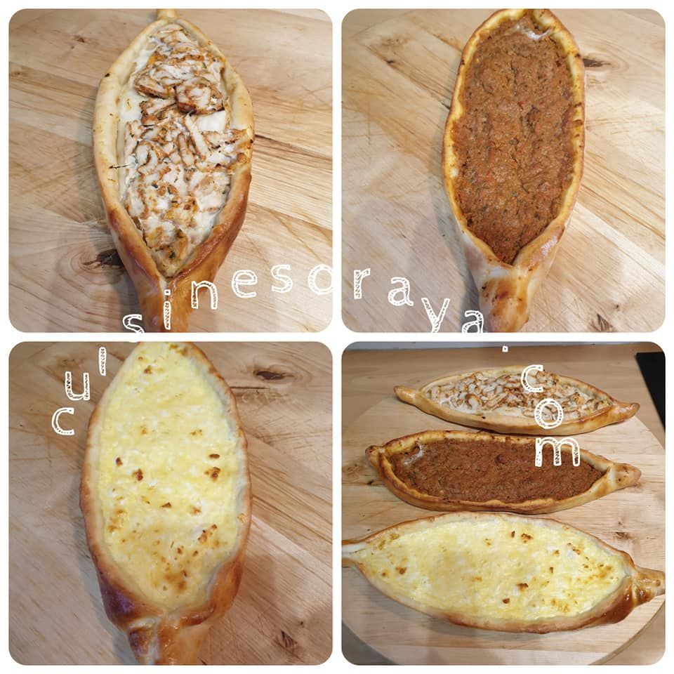 Pide Turque au kebab / Au fromage / A la viande de boeuf