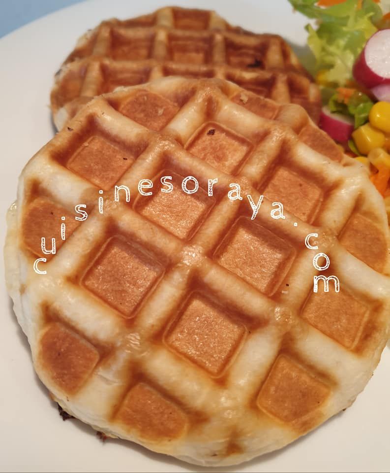 Croque feuilletée dinde fromage au gaufrier