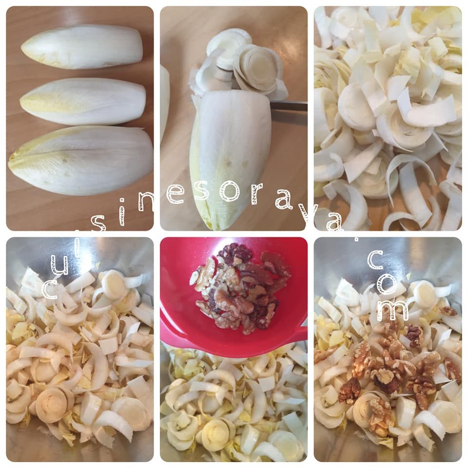 Salade d'endives et noix
