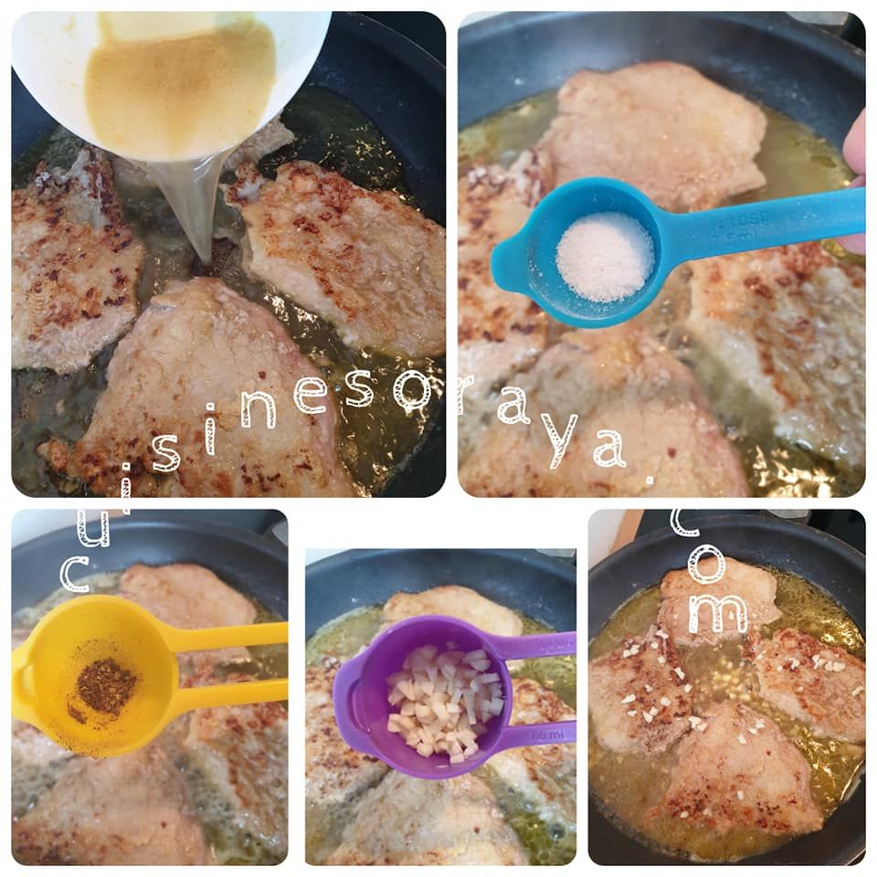 Escalope de veau sauce à l'ail