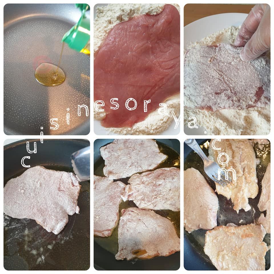 Escalope de veau sauce à l'ail