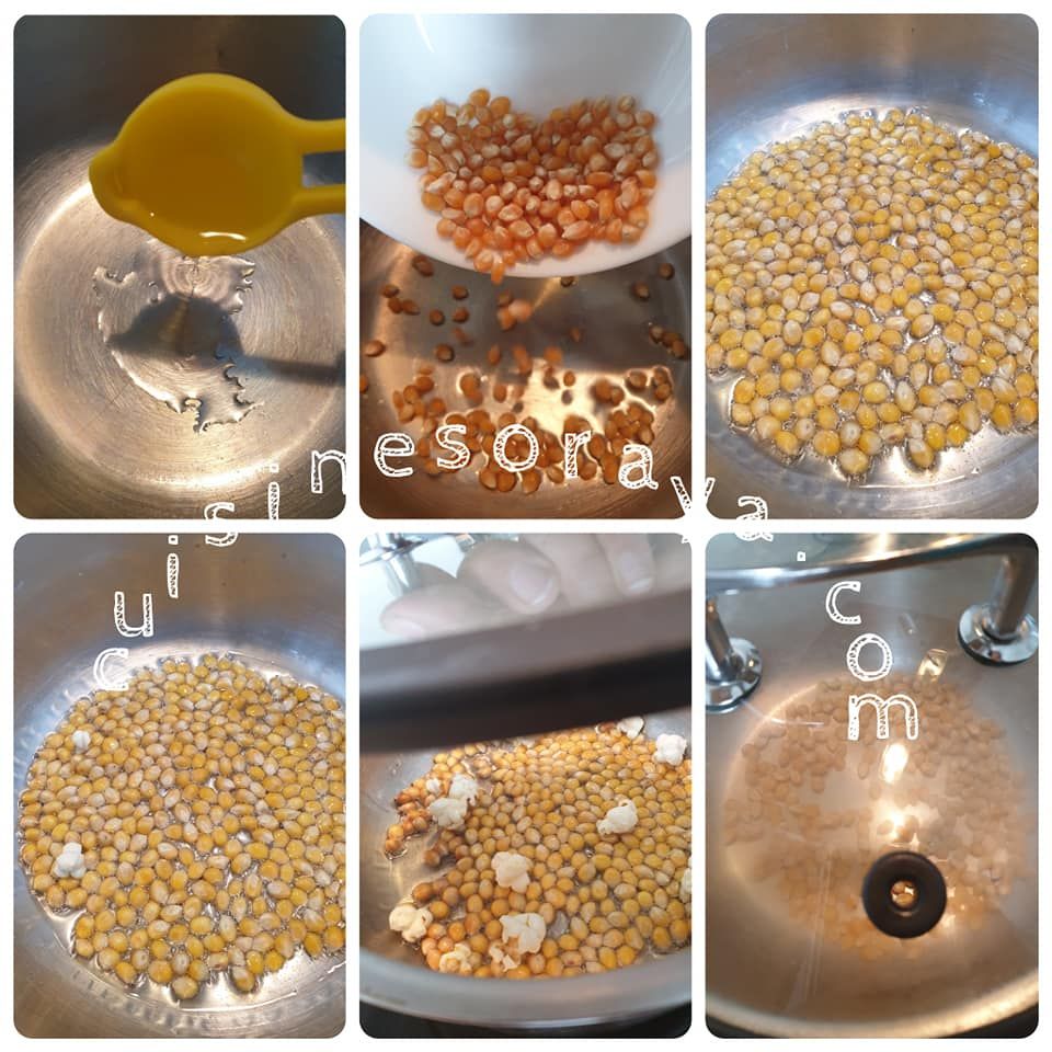 Pop corn sans huile