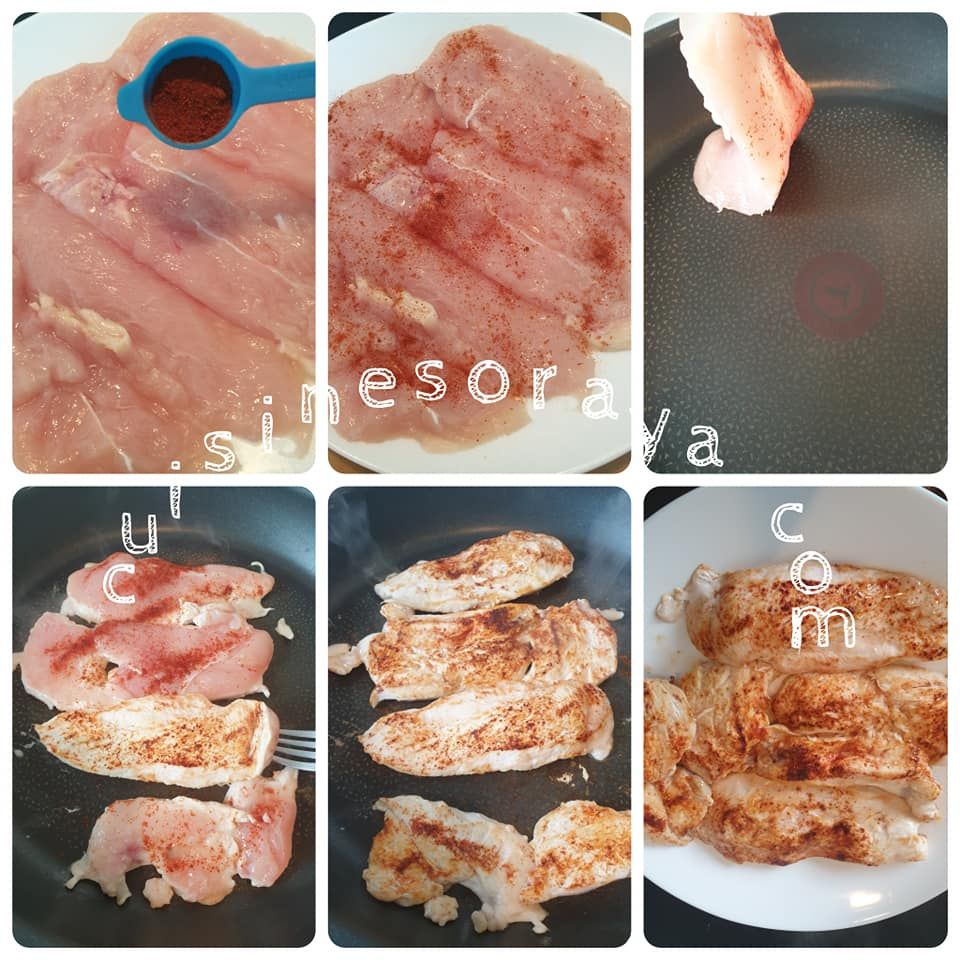 Escalope de poulet à la crème de tomate