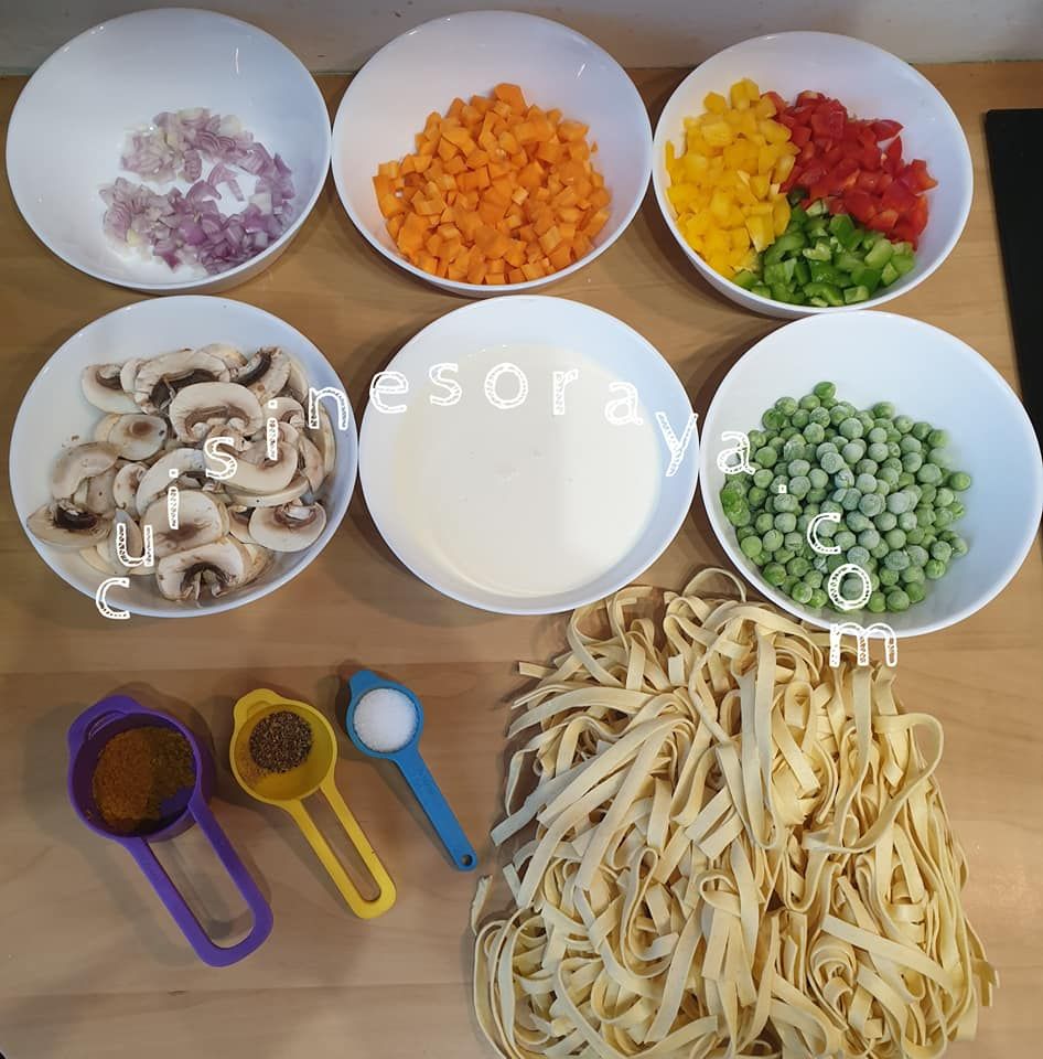 Tagliatelle au légumes