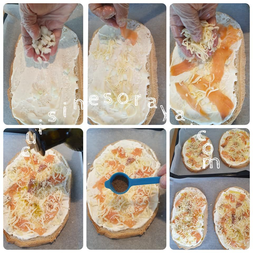 Bruschetta saumon et au fromage blanc express