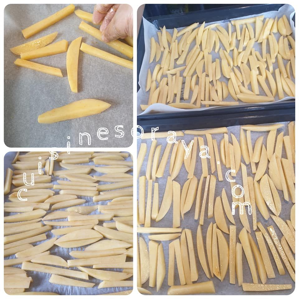 Frites light au four