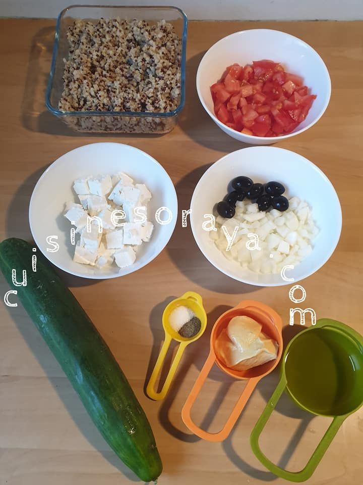 Salade boulgour et quinoa