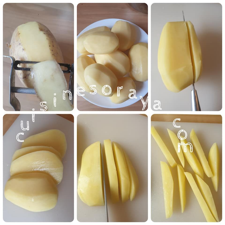 Frites light au four