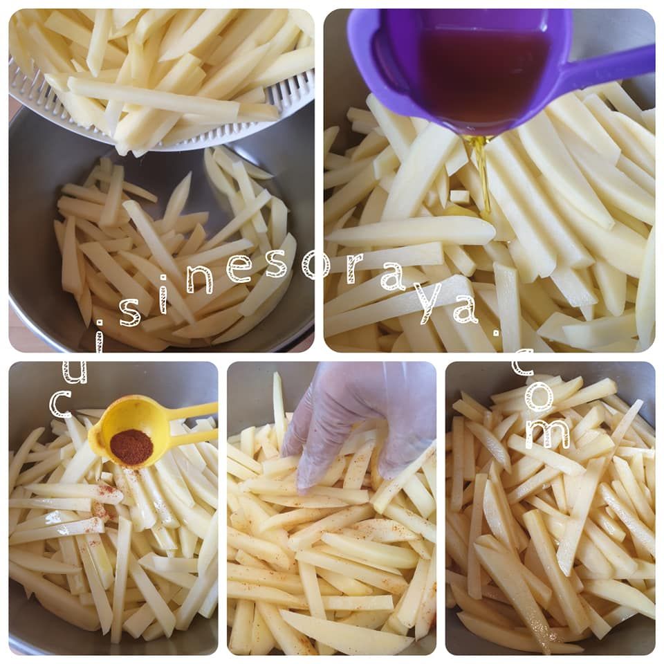 Frites light au four