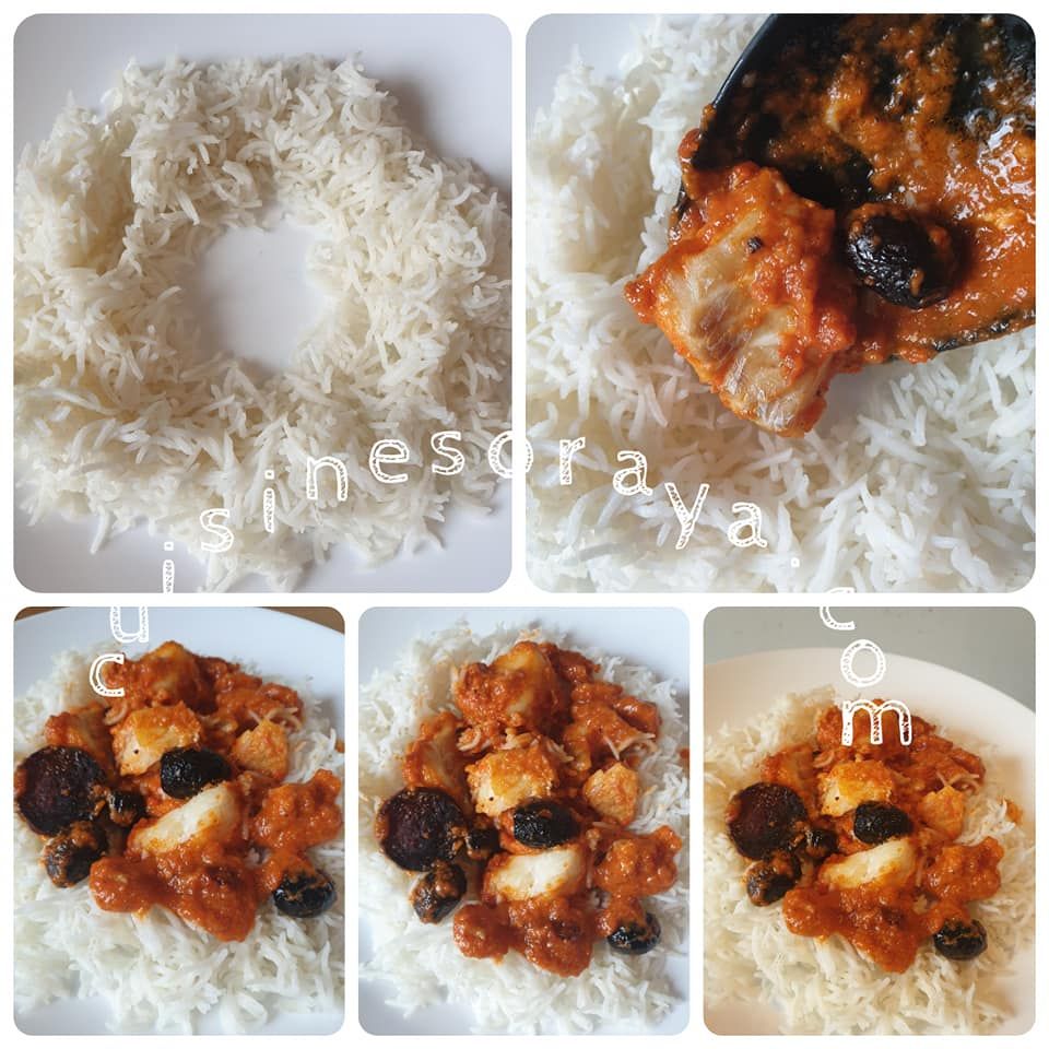 Cabillaud au coulis de poivron rouge à la tomate et chorizo