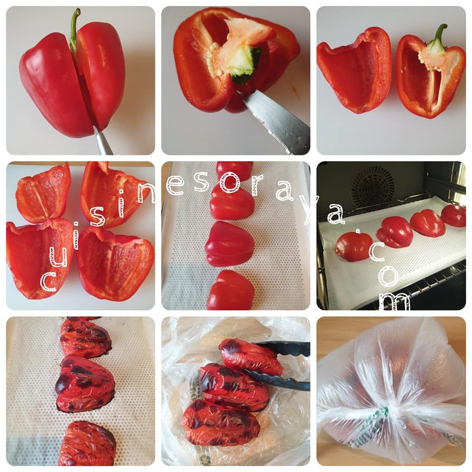 Cabillaud au coulis de poivron rouge à la tomate et chorizo