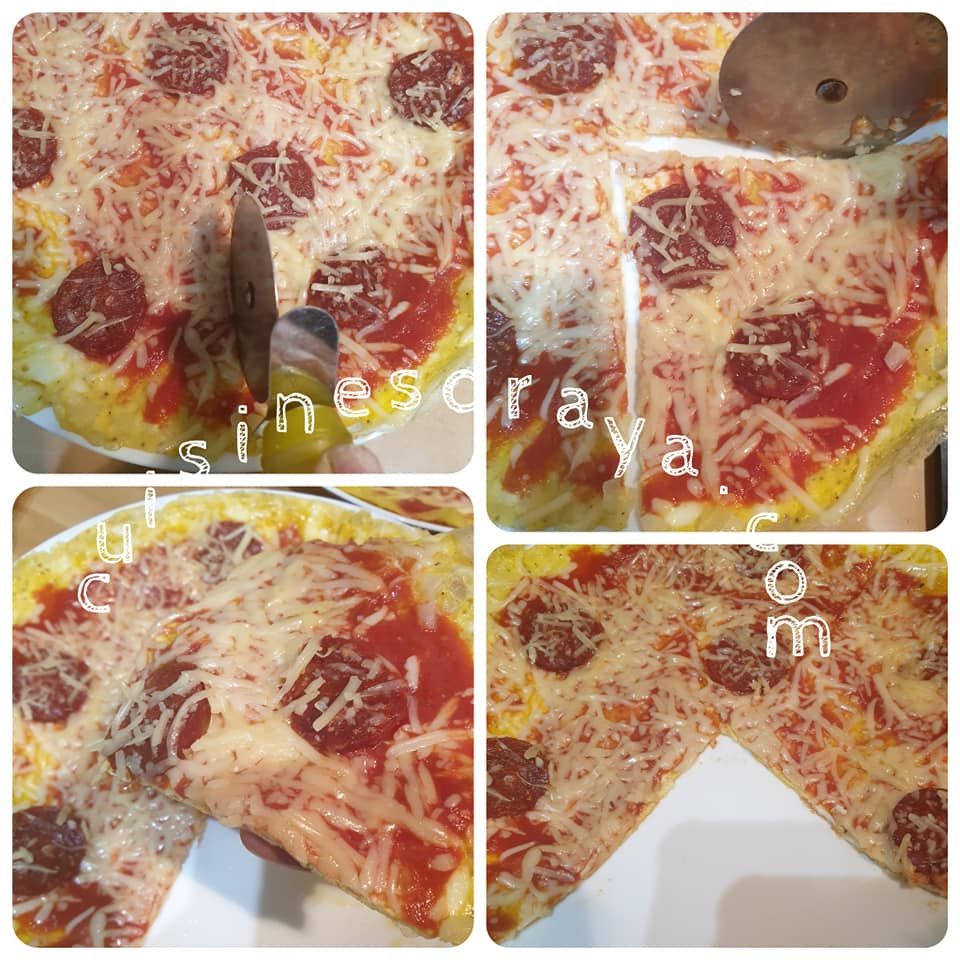 Omelette façon pizza