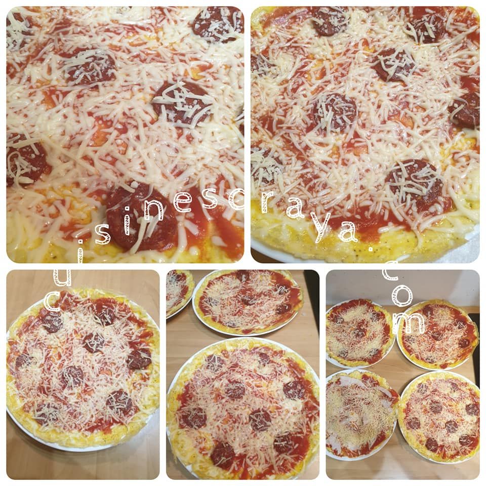 Omelette façon pizza