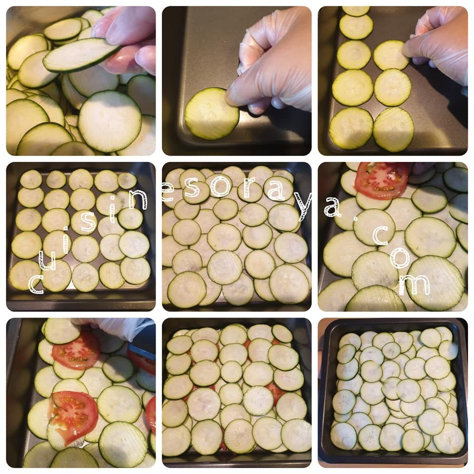 Gratin dauphinois aux courgettes et à la tomate