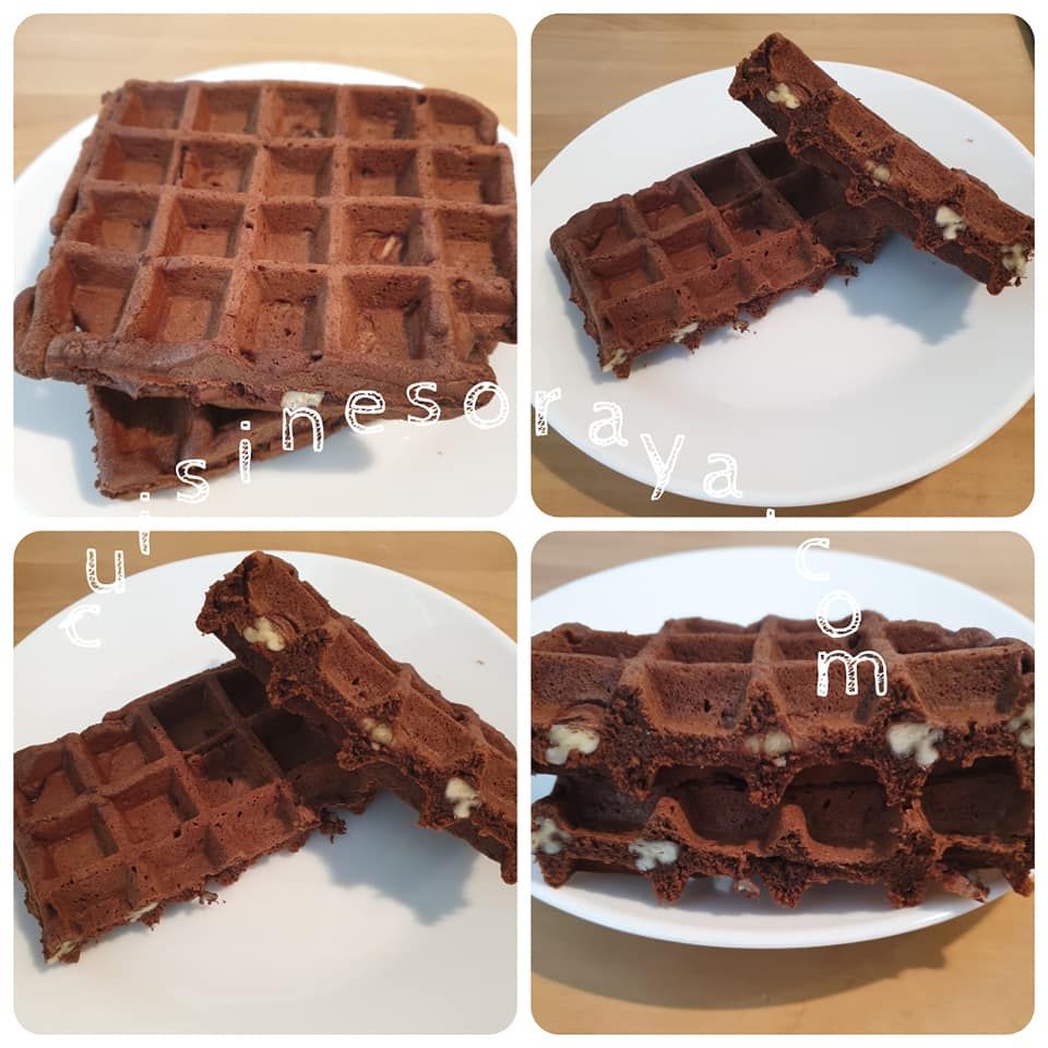 Gaufres façon brownies (sans beurre)