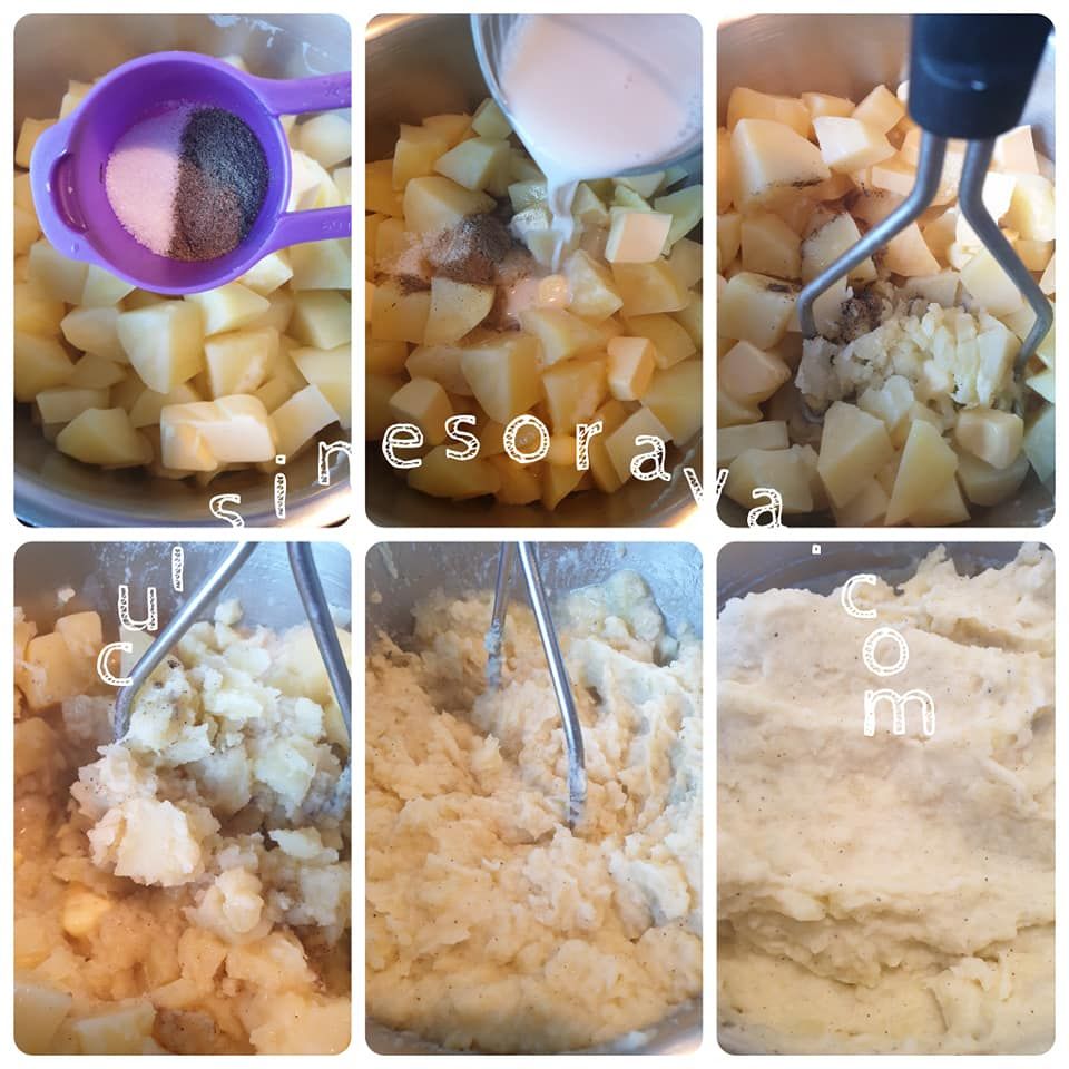 Boulette de viande à la sauce et purée de pomme de terre
