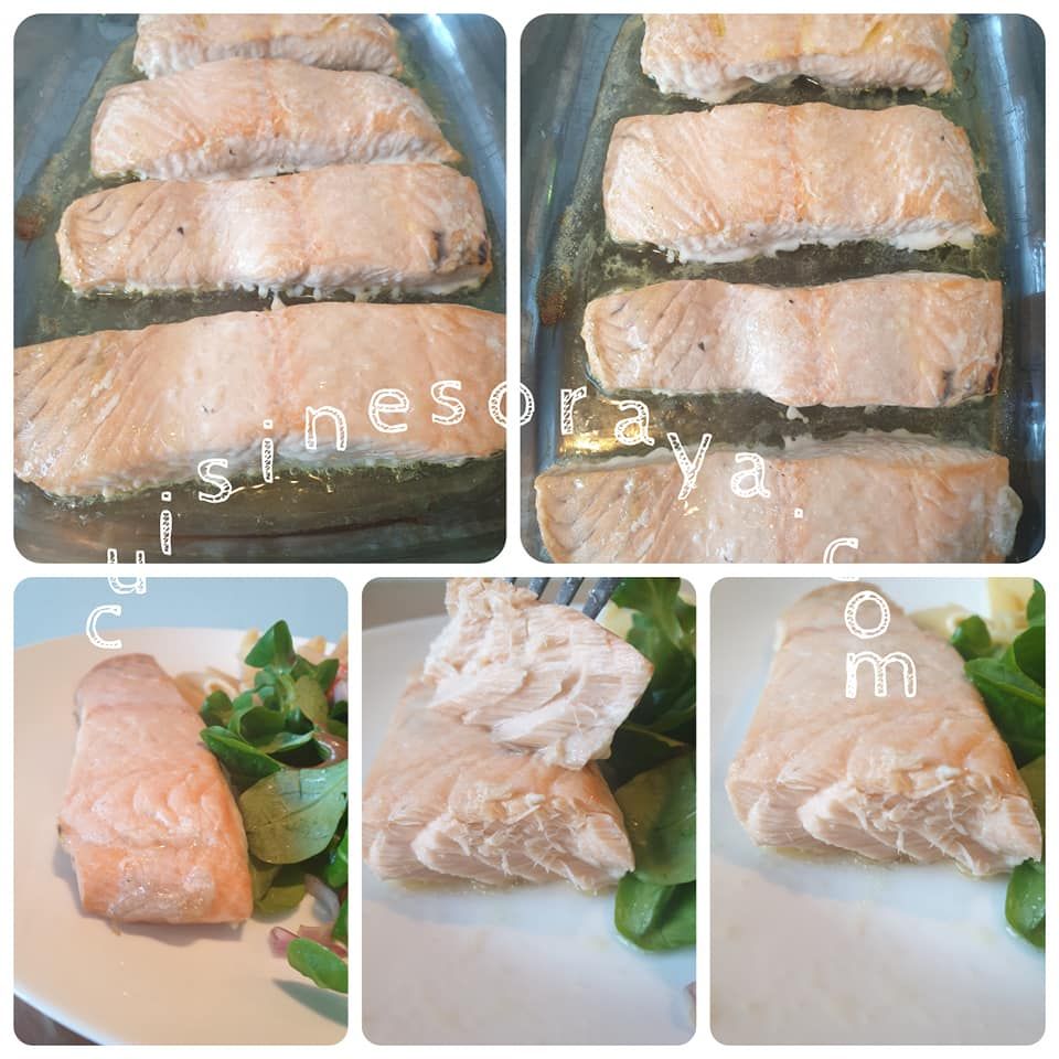 Pavés de saumon au four