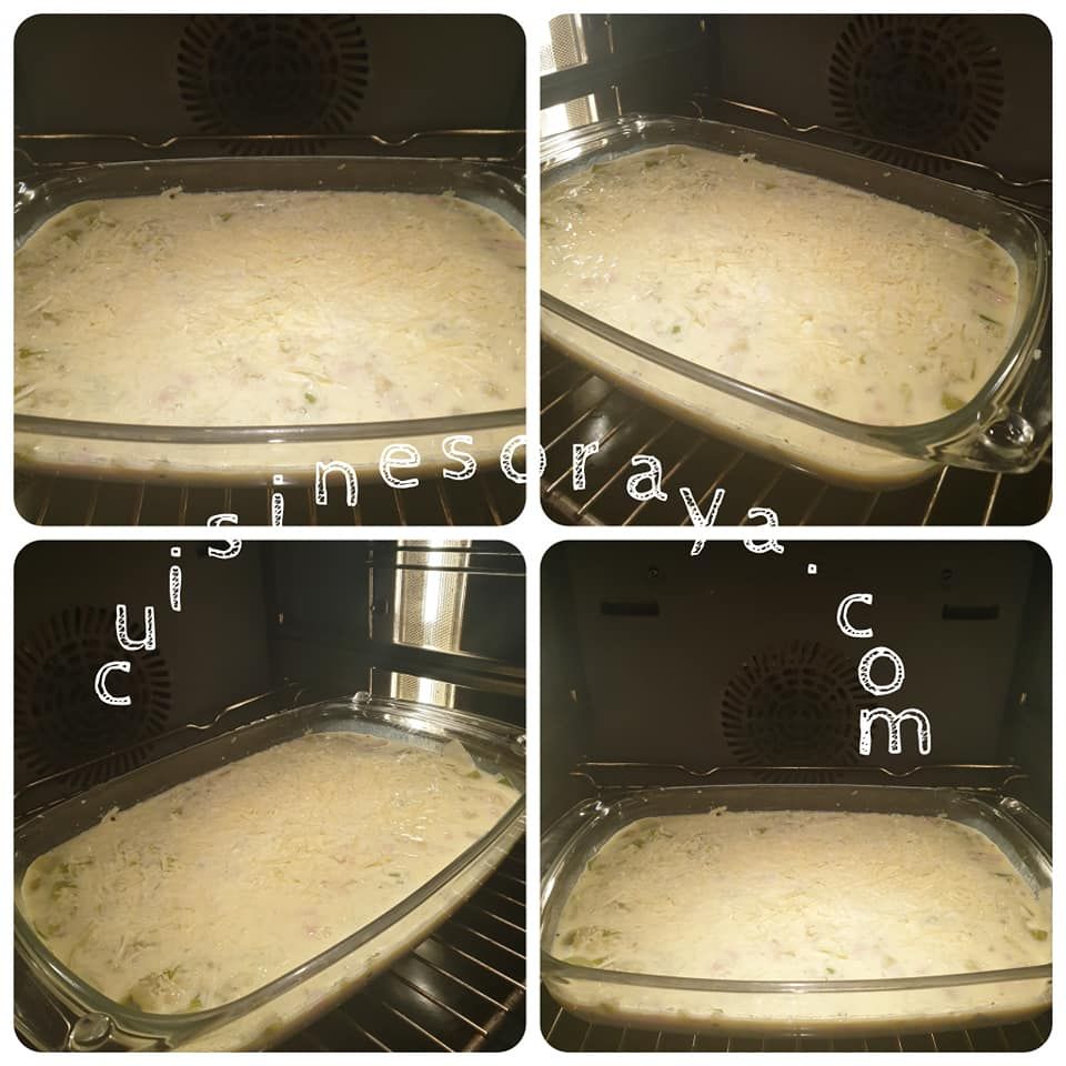 Quiche sans pâte aux poireaux, dinde et cancoillotte