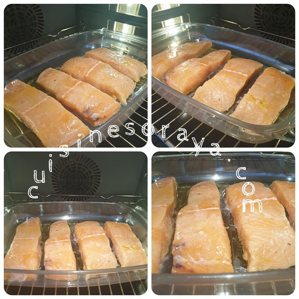 Pavés de saumon au four