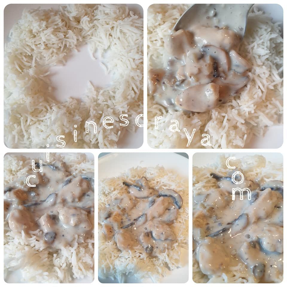 Poulet sauce crémeuse aux champignons