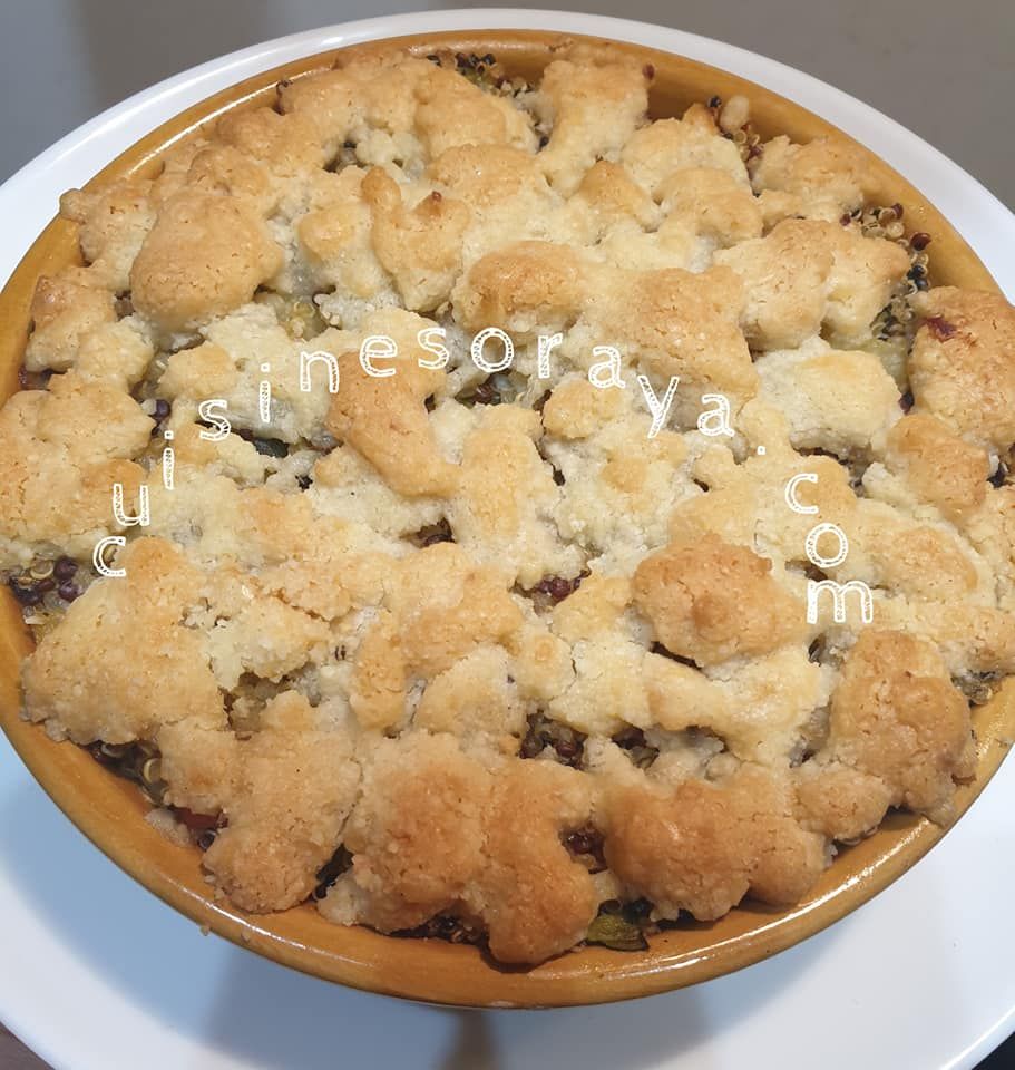Crumble salé de légumes au quinoa