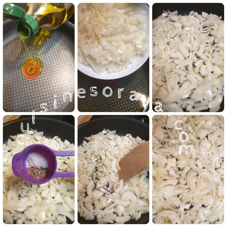 Quiche aux oignons, chèvre et miel