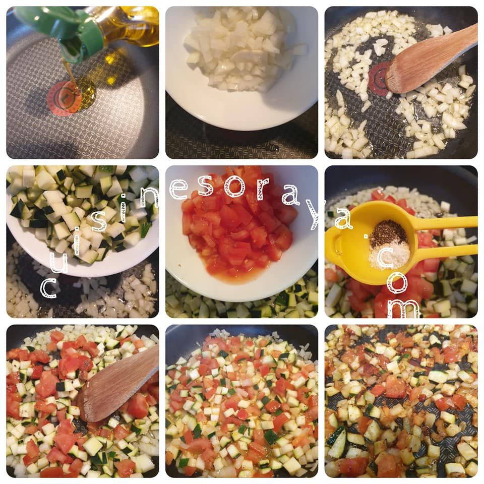 Cup brick aux légumes et oeufs