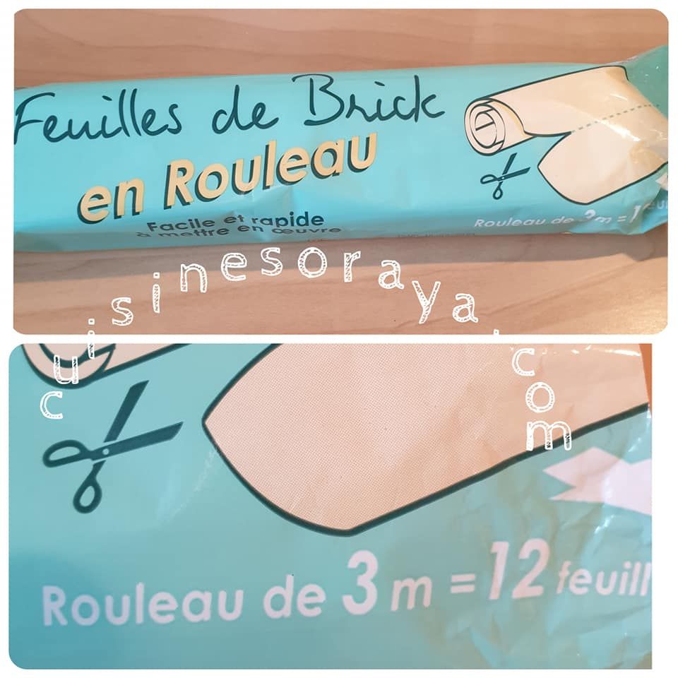Feuille de brick rectangulaire en vente en grande surface ou dans les magasins oriental