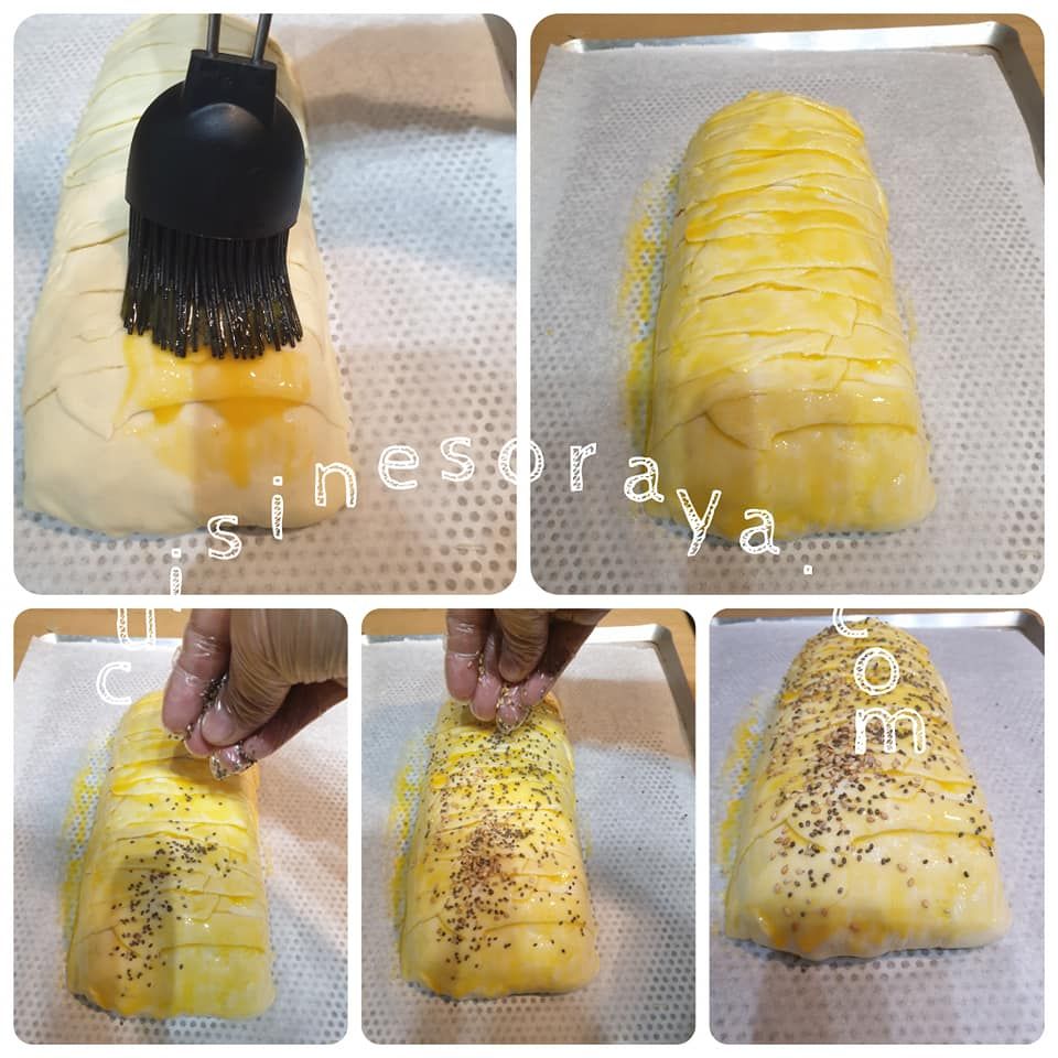 Tresse feuilletée à la fondue de poireaux et saumon