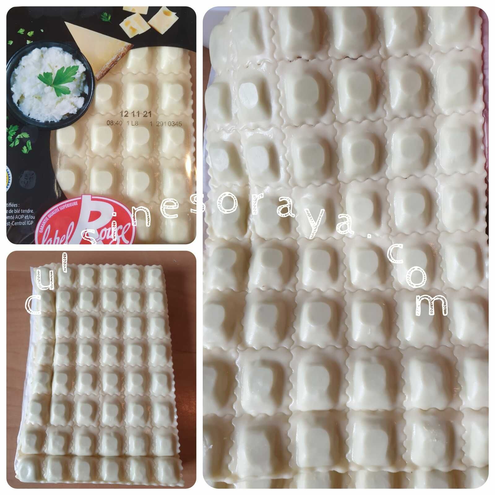 Gratin de ravioles au parmesan et à la dinde