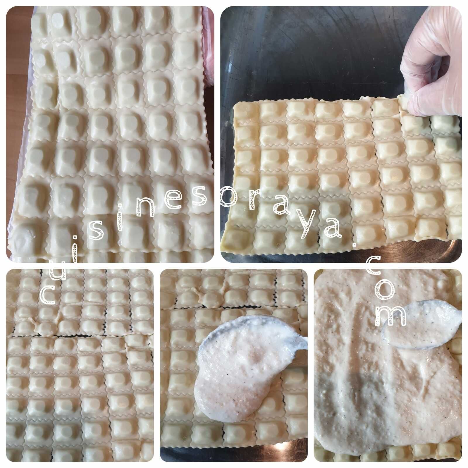 Gratin de ravioles au parmesan et à la dinde