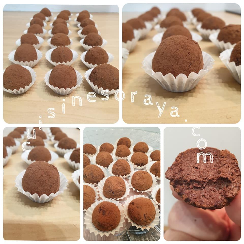 Truffes au chocolat au petit suisse sans beurre