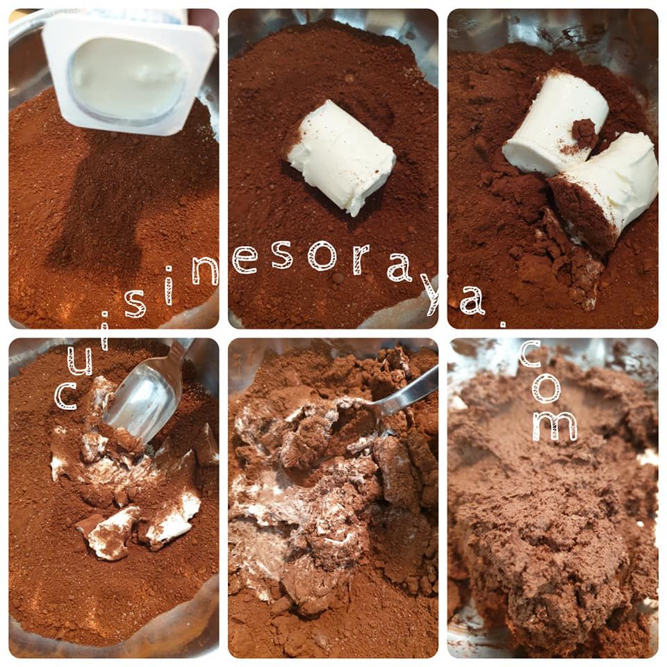 Truffes au chocolat au petit suisse sans beurre