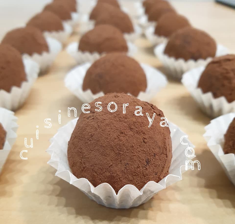 Truffes au chocolat au petit suisse sans beurre
