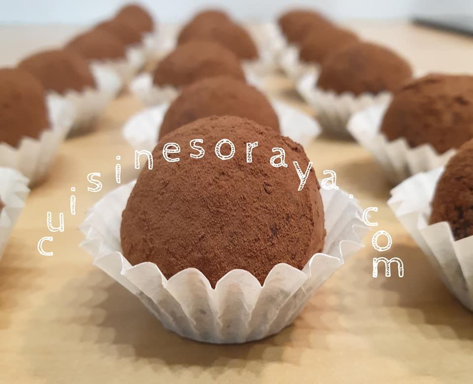 Truffes au chocolat au petit suisse sans beurre