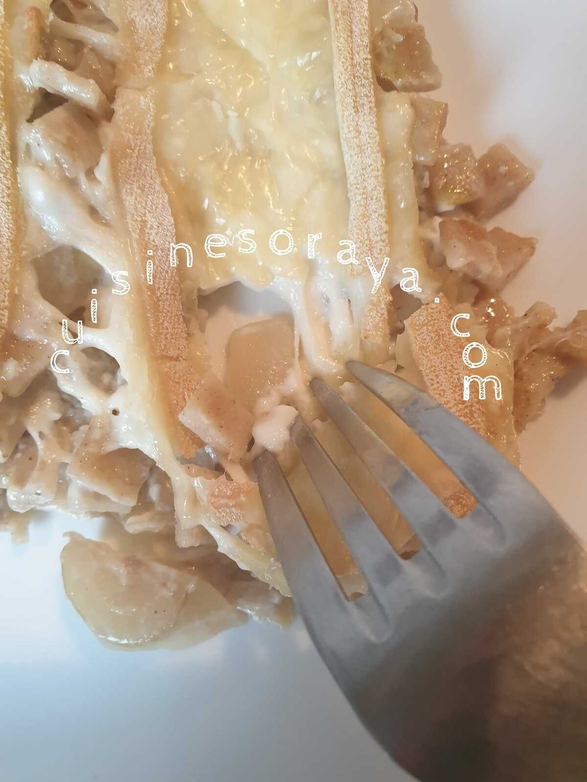 Gratin de crozets d'endives et Merzer