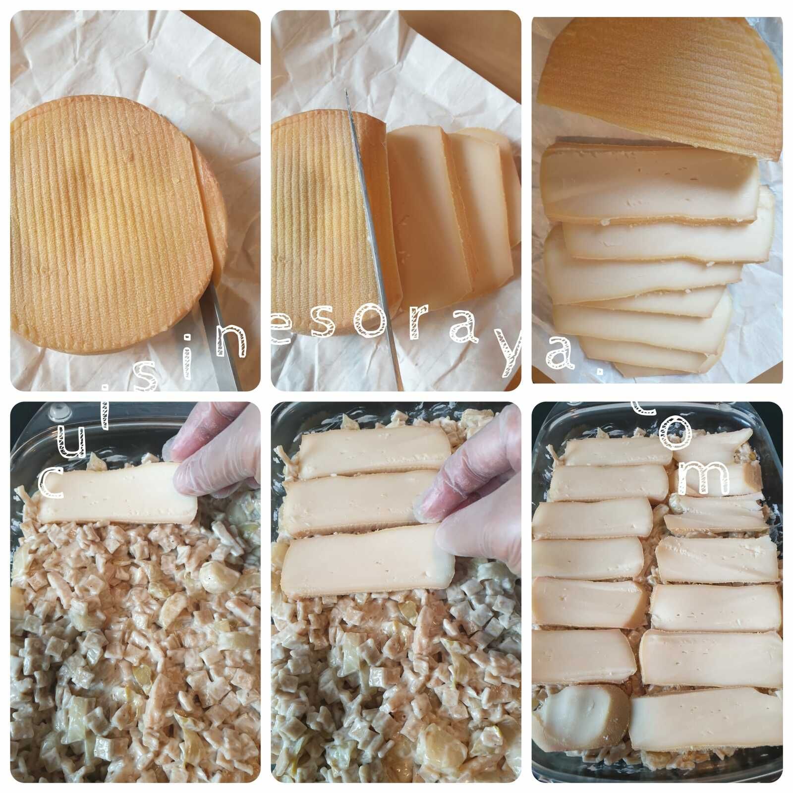 Gratin de crozets d'endives et Merzer