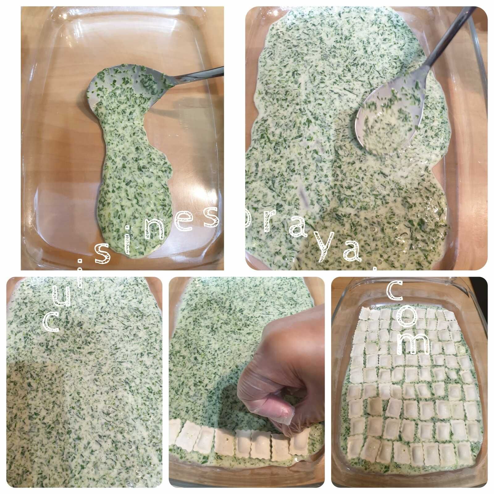 Gratin de ravioles au parmesan et épinards