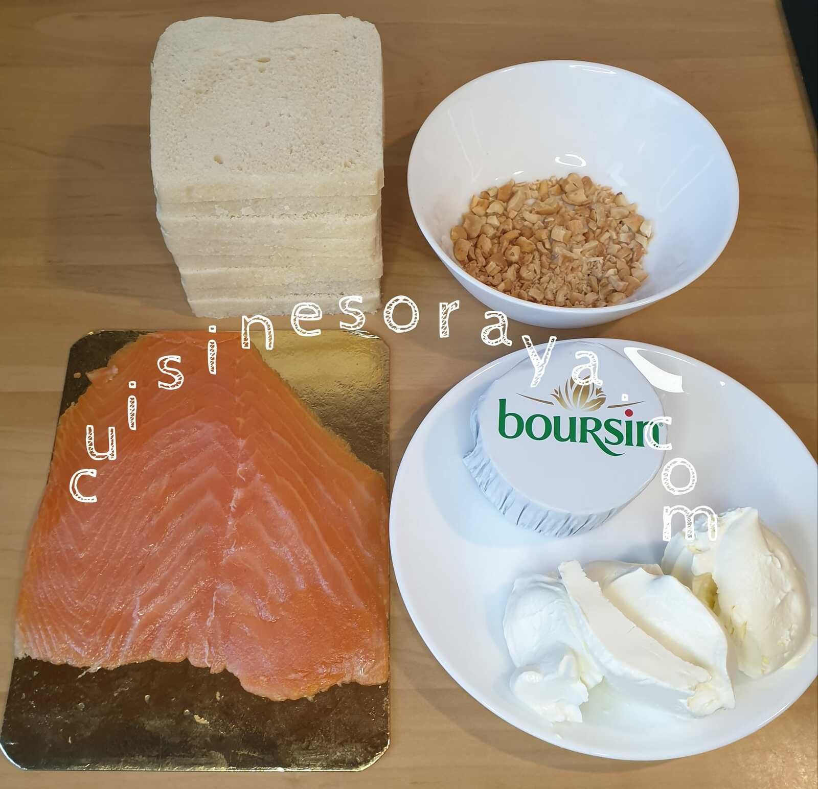 Bûche salée au saumon fumé