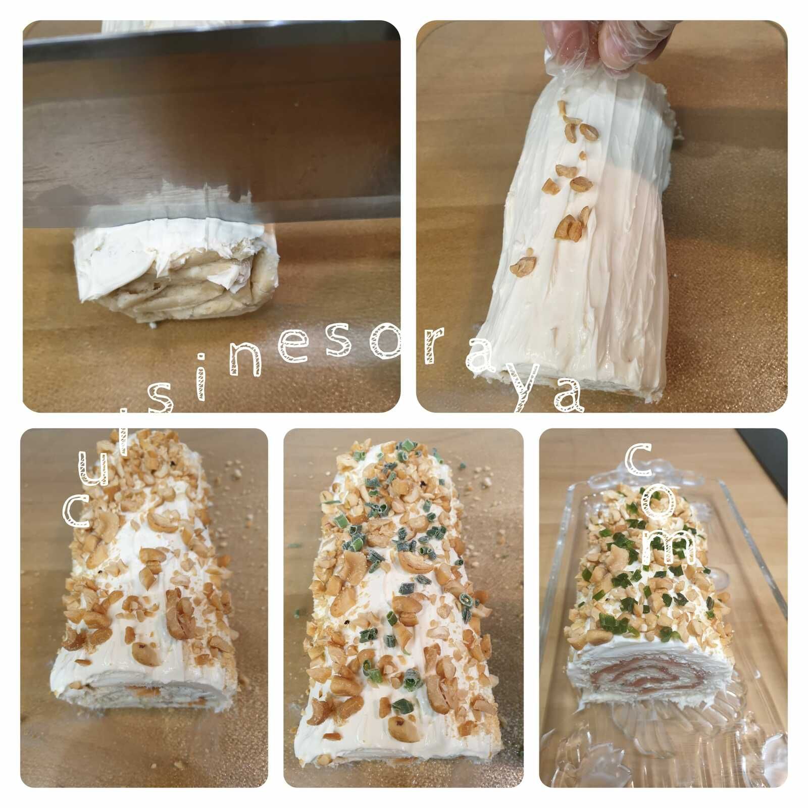 Bûche salée au saumon fumé