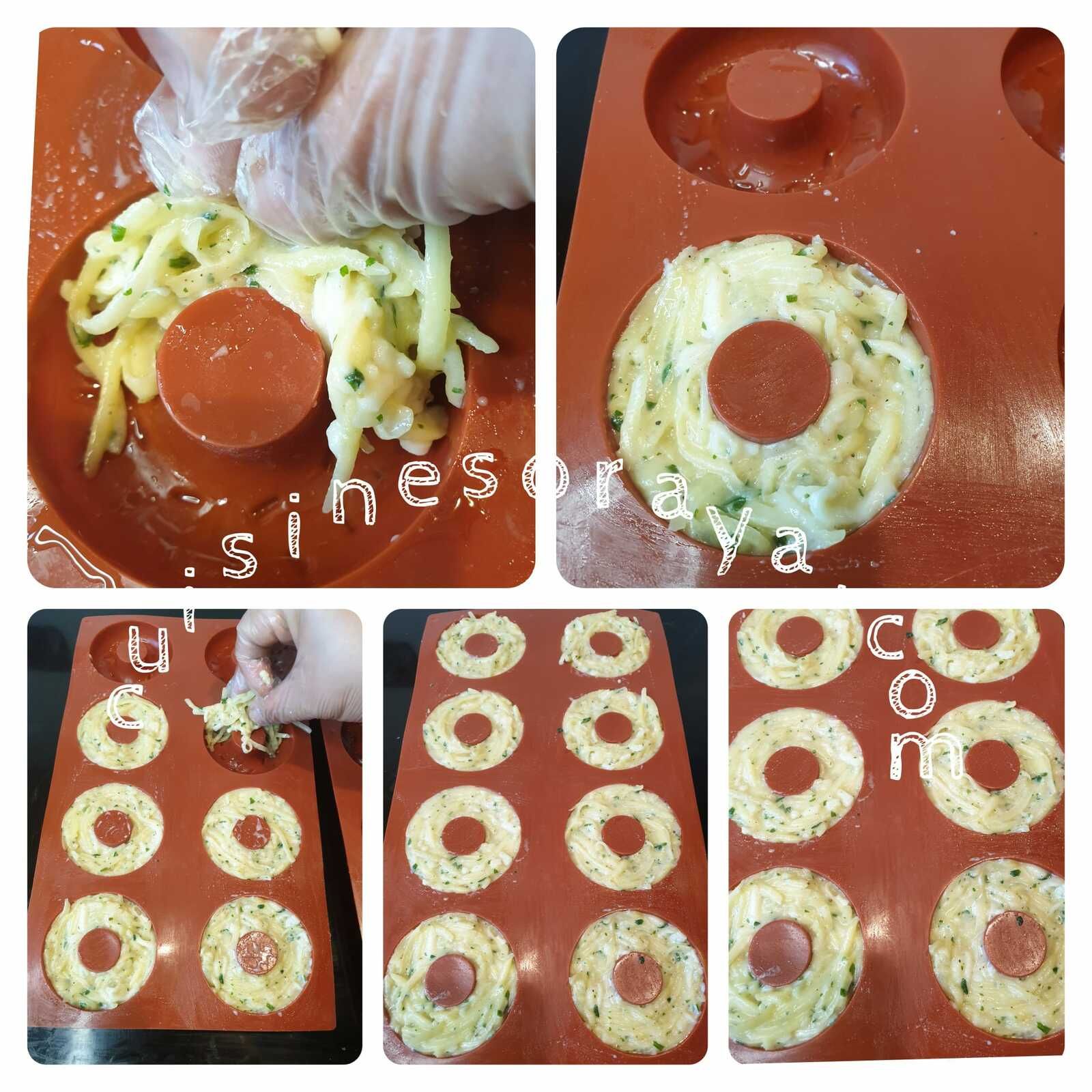Donut de pommes de terre au four