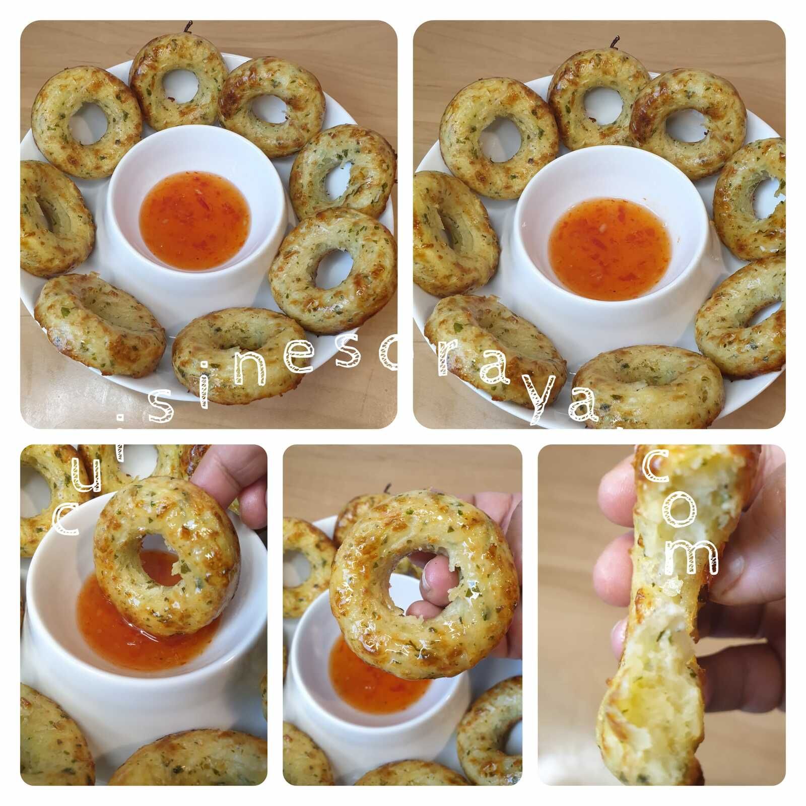 Donut de pommes de terre au four