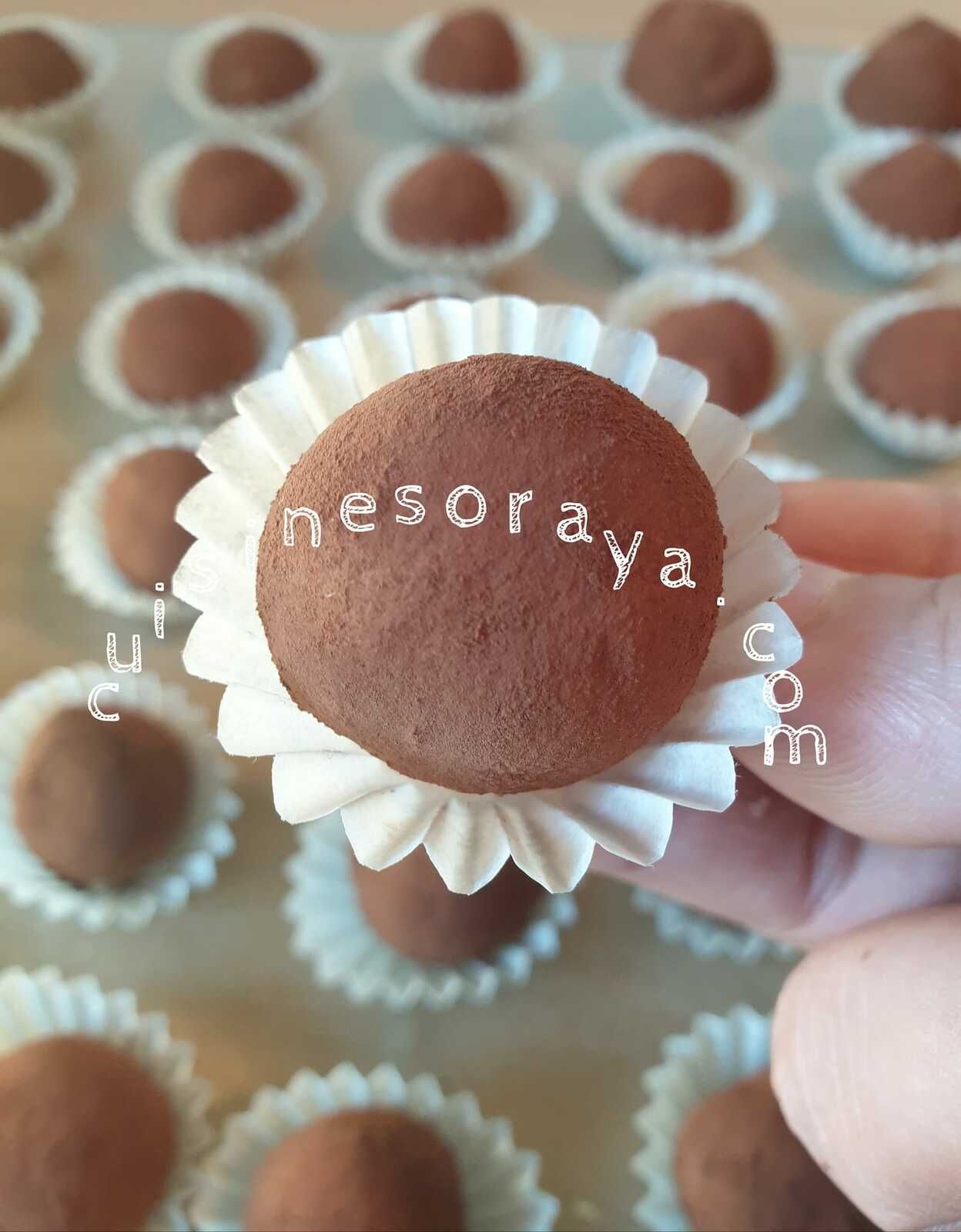Truffes tiramisu coeur chocolat