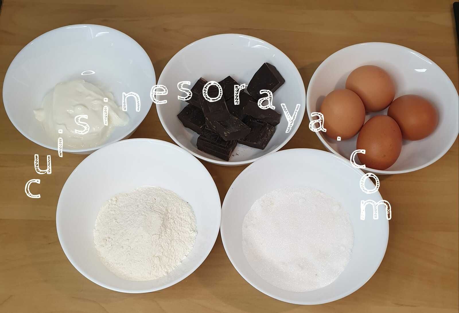 Coulant ou mi-cuit au chocolat (au fromage blanc)