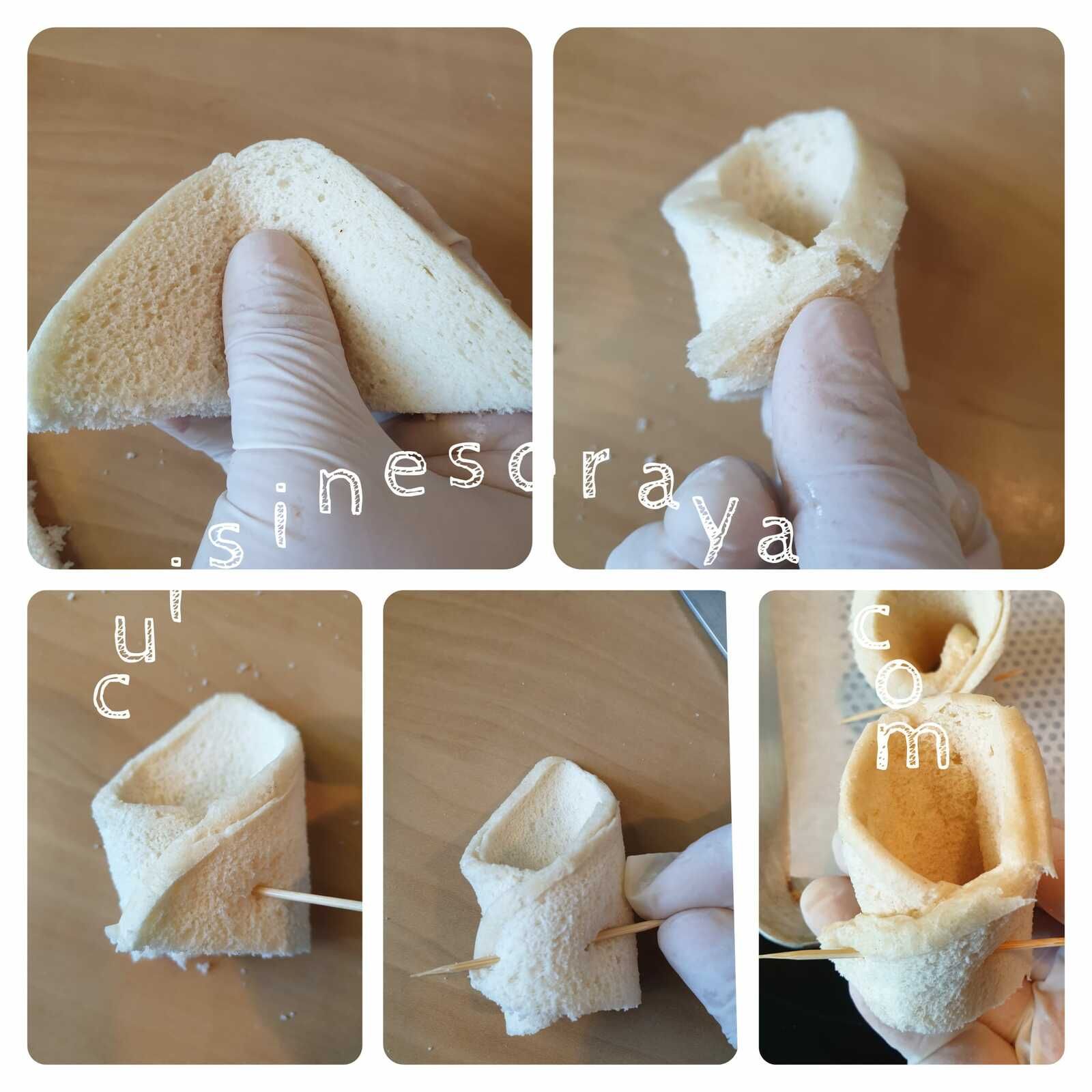 Toast grillé au saumon fumé au four