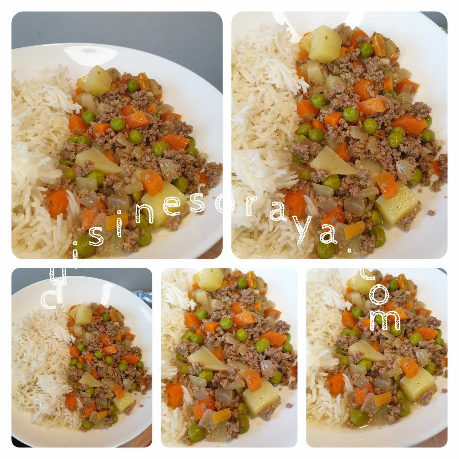 Rata de viande hachée et aux légumes