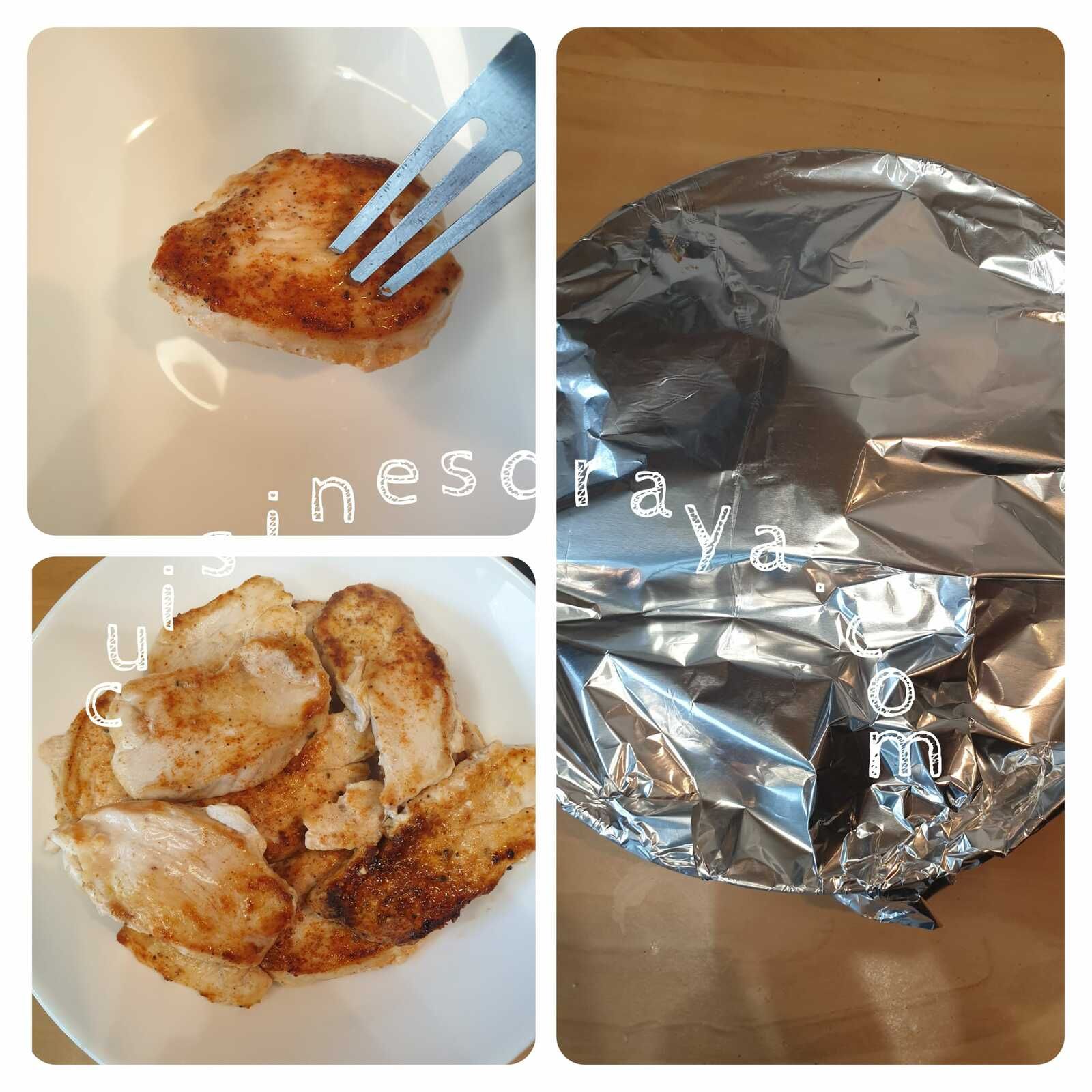 Aiguillette de poulet sauce paprika (sans matière grasse)