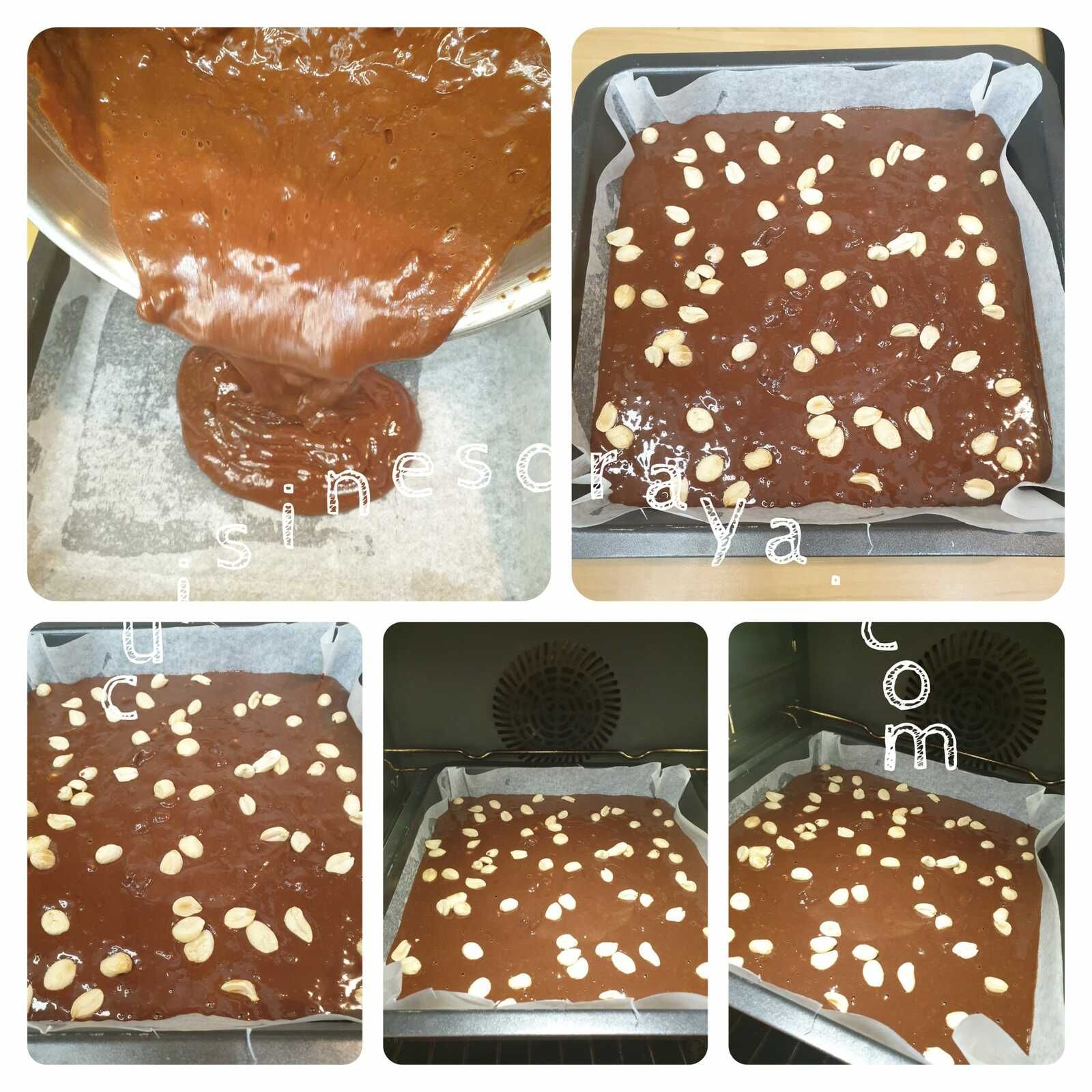 Brownie cacahuètes au fromage blanc (sans beurre)