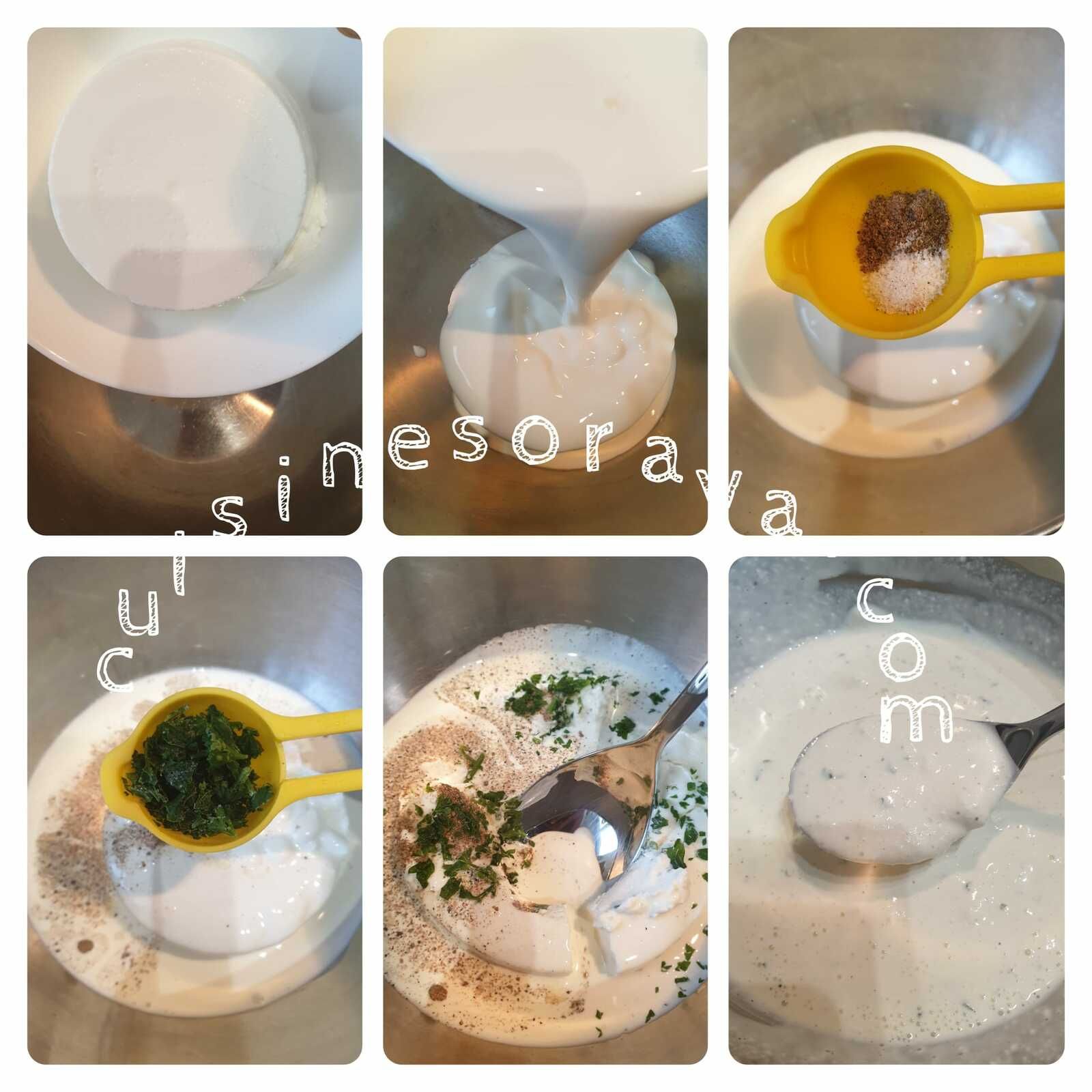 Gratin de pâte, viande, épinards à la crème ricotta